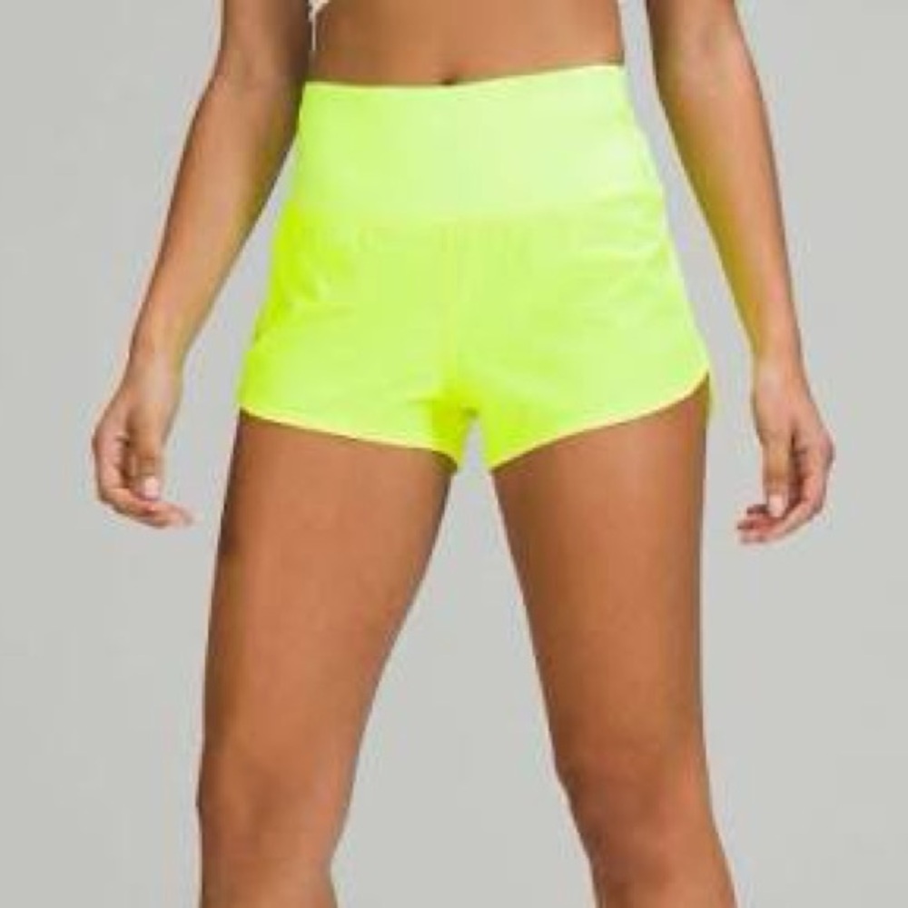 Yellow Speed Up Low-Rise Lined Short 2.5"